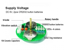 DIY Rotating LED Light DIY Electronics Kit, LED Flashing Light Circuit Board Soldering Practice Kits